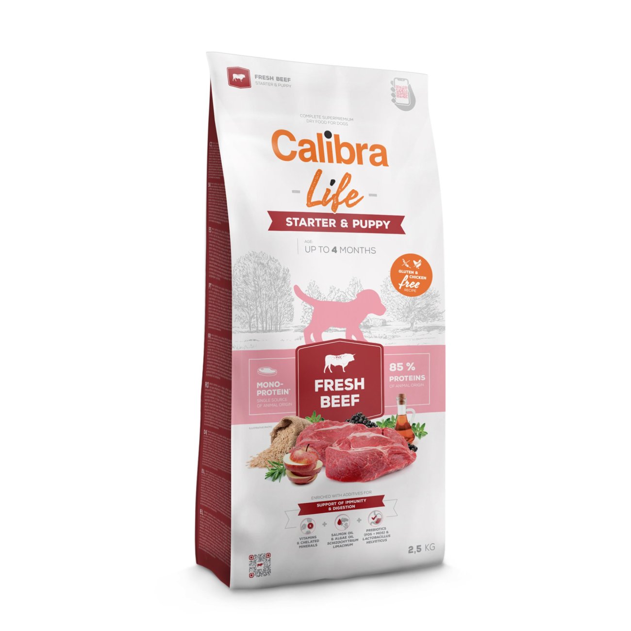 Calibra Dog Life Starter&Puppy Fresh Beef 2,5kg